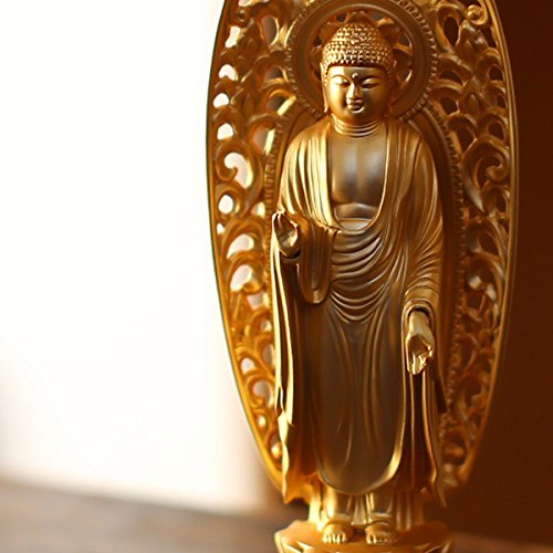 『阿弥陀如来』唐金　仏像　時代物　高さ10cm 仏像】阿弥陀如来 - 純金製 総高10cm | 日本の手技,純金製御仏像